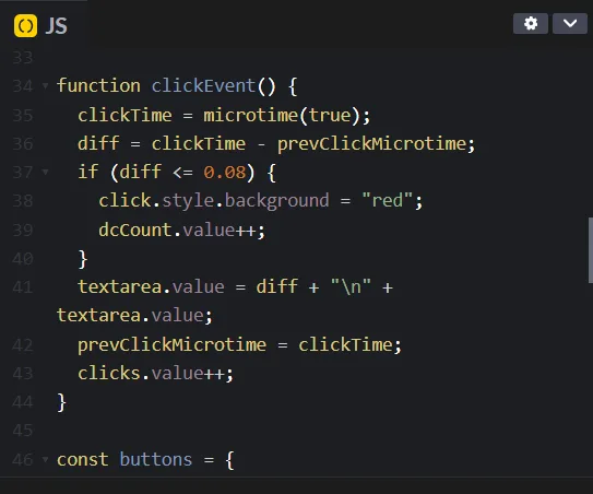 Fast double click 판별 기준 — 클릭 간격 80ms 이하