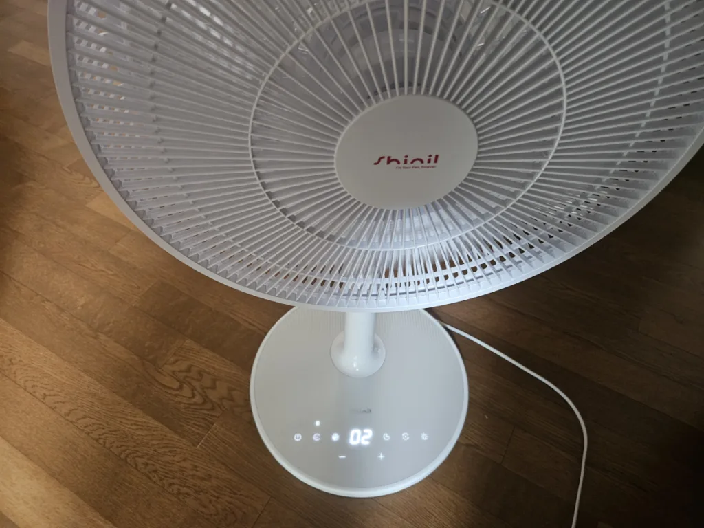 ECO 기능에서 풍속을 2단으로 설정한 모습